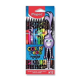 Pastelky Maped Color'Peps Monster - 12 barev