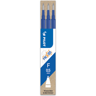 Pilot, Náplň do Rollerů FriXion Ball, 0.5, (F) tenký, 3 ks, (F) tenký, modrá