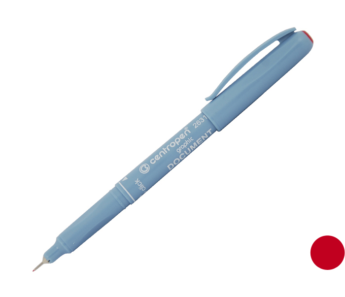 Popisovač CENTROPEN 2631 červený 0,1mm liner