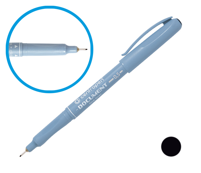 Popisovač CENTROPEN 2631 černý 0,5 liner