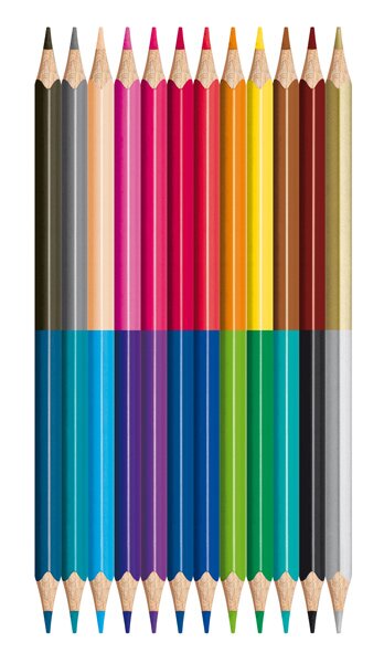 Pastelky Maped Color'Peps Duo - oboustranné pastelky, 24 barev