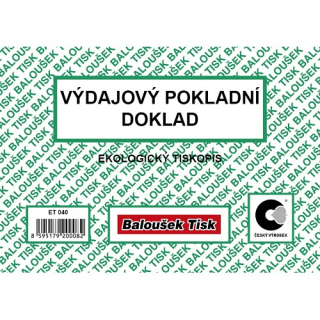 ET040 - Výdajový pokladní doklad A6
