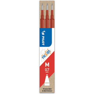 Pilot, Náplň do Rollerů FriXion Ball, 0.7, (M) střední, 3 ks, (M) střední, červená