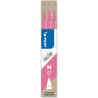 Pilot, Náplň do Rollerů FriXion Ball, 0.7, (M) střední, 3 ks, (M) střední, růžová