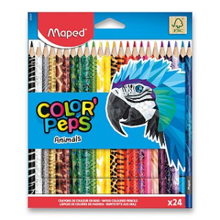 Pastelky Maped Color'Peps Animals - 24 barev