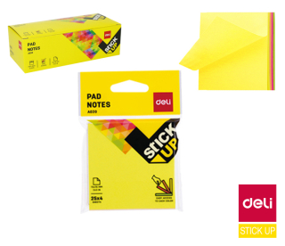 Bloček samolepící STICK UP neon 76 x 76mm 4x 25l Easy acces DELI EA02002