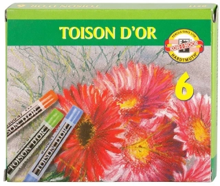 Koh-i-noor prašné křídy školní - TOISON D´OR 8512 - 6 barev