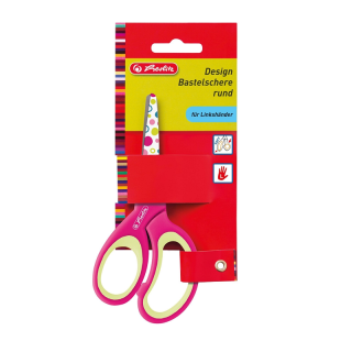 Nůžky pro leváky Herlitz 13cm růžové