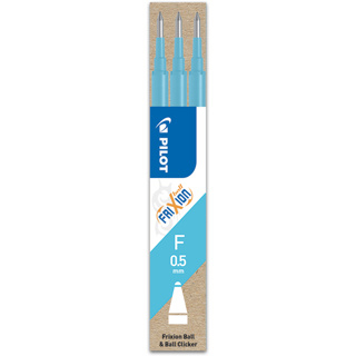 Pilot, Náplň do Rollerů FriXion Ball, 0.5, (F) tenký, 3 ks, (F) tenký, světle modrá