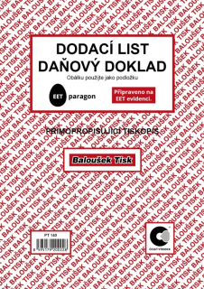 PT140 - Dodací list - daňový doklad A5