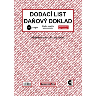 PT150 - Dodací list - daňový doklad A4