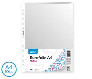 Eurofólie A4 - matná 10ks LUMA