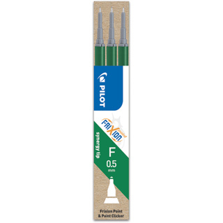 Pilot, Náplň do Rollerů FriXion Point, 3 ks, (F) tenký, zelená